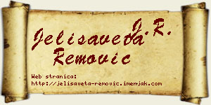 Jelisaveta Remović vizit kartica